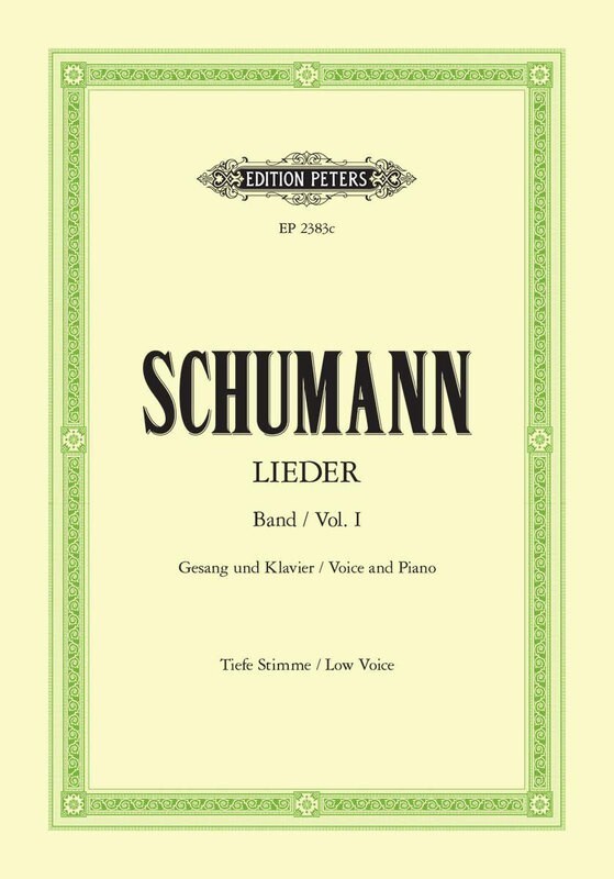 Schumann - Songs Vol 1 77 Songs Low Voice German (Softcover Book)