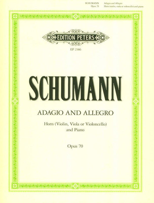 Schumann - Adagio and Allegro Op. 70 for Cello and Piano, Edition Peters