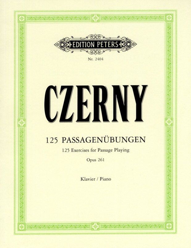Czerny 125 Exercises for Passage Playing Op. 261, Piano Solo, Edition Peters