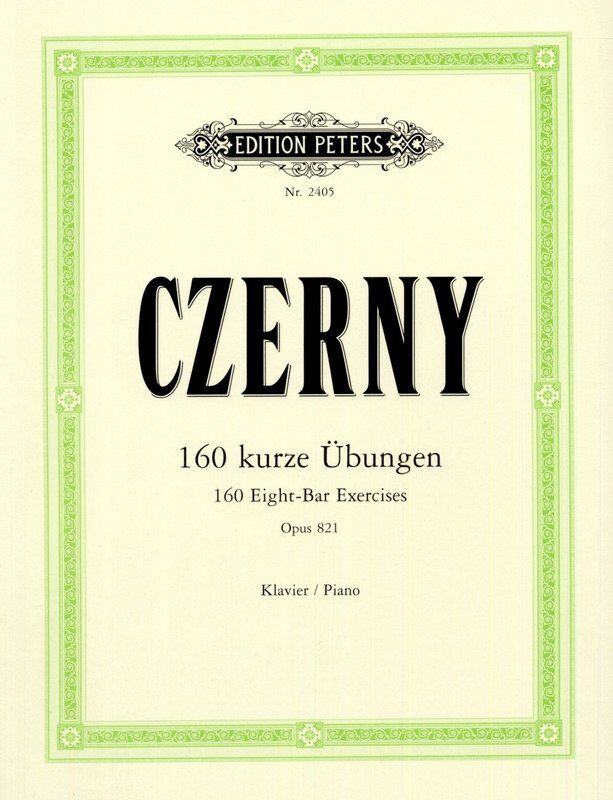 Czerny 160 Eight-Bar Exercises Op. 821 for Solo Piano by Edition Peters