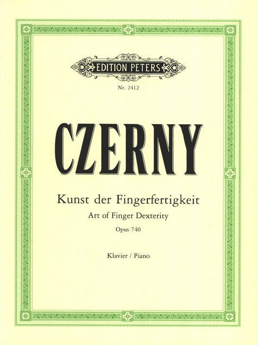 Czerny - Art of Finger Dexterity Op 740 Complete, Piano Solo, Edition Peters