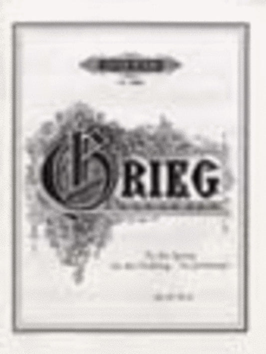 Grieg - To The Spring Op 43 No 6 Piano (Softcover Book)