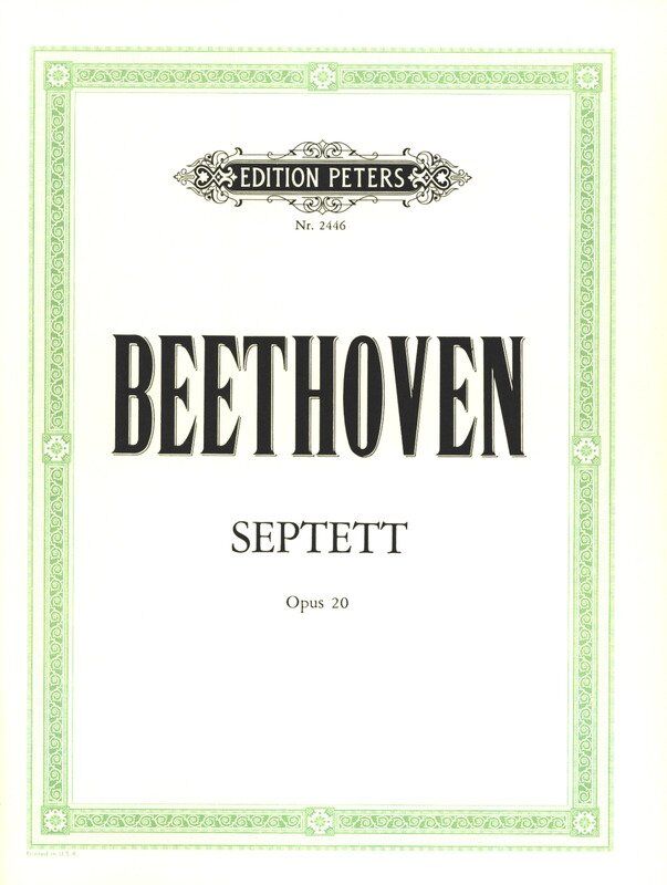 Beethoven Septet in E Flat Op. 20 for Violin, Viola, Cello, Bassoon, Clarinet, and Double Bass