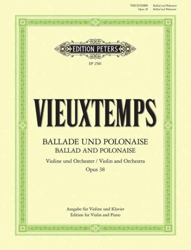 Ballade And Polonaise Op 38 Violin Piano (Softcover Book)