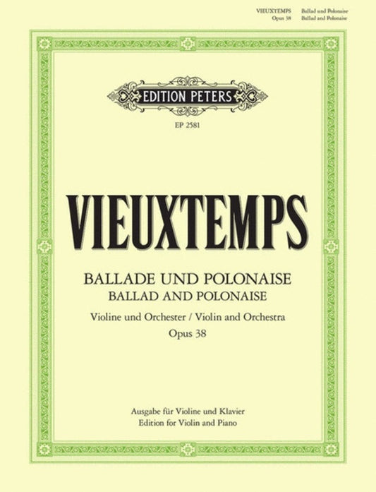 Ballade And Polonaise Op 38 Violin Piano (Softcover Book)