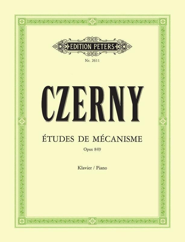 Czerny 30 Studies in Mechanism Op. 849 for Solo Piano by Edition Peters