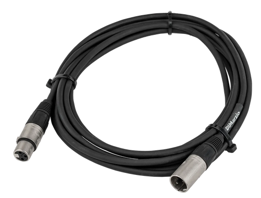 Dimarzio 15 FT Neutrik XLR to XLR Black Microphone Cable
