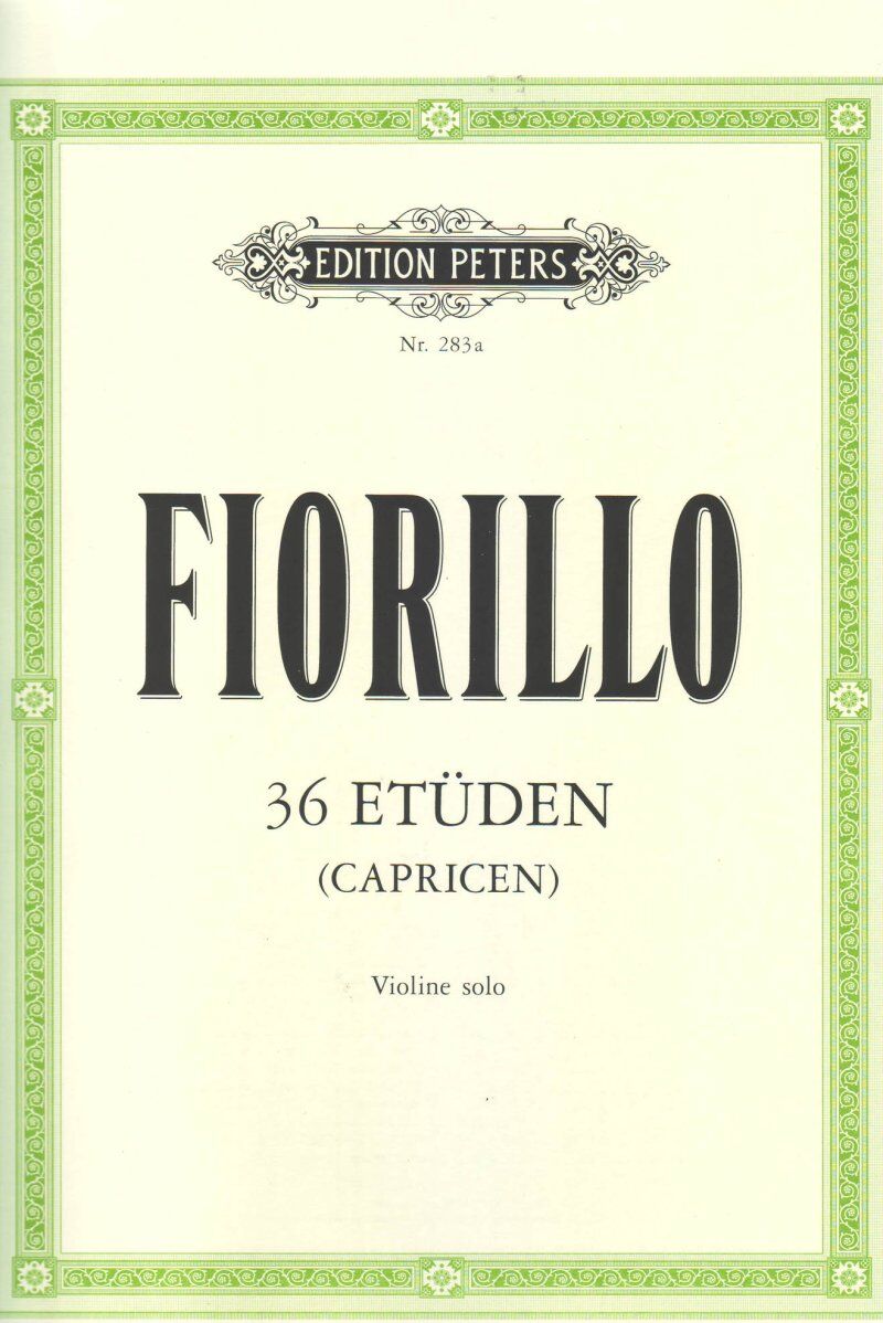 Fiorillo 36 Etudes (Caprices) for Violin, Edited by Walther Davisson, Published by Edition Peters