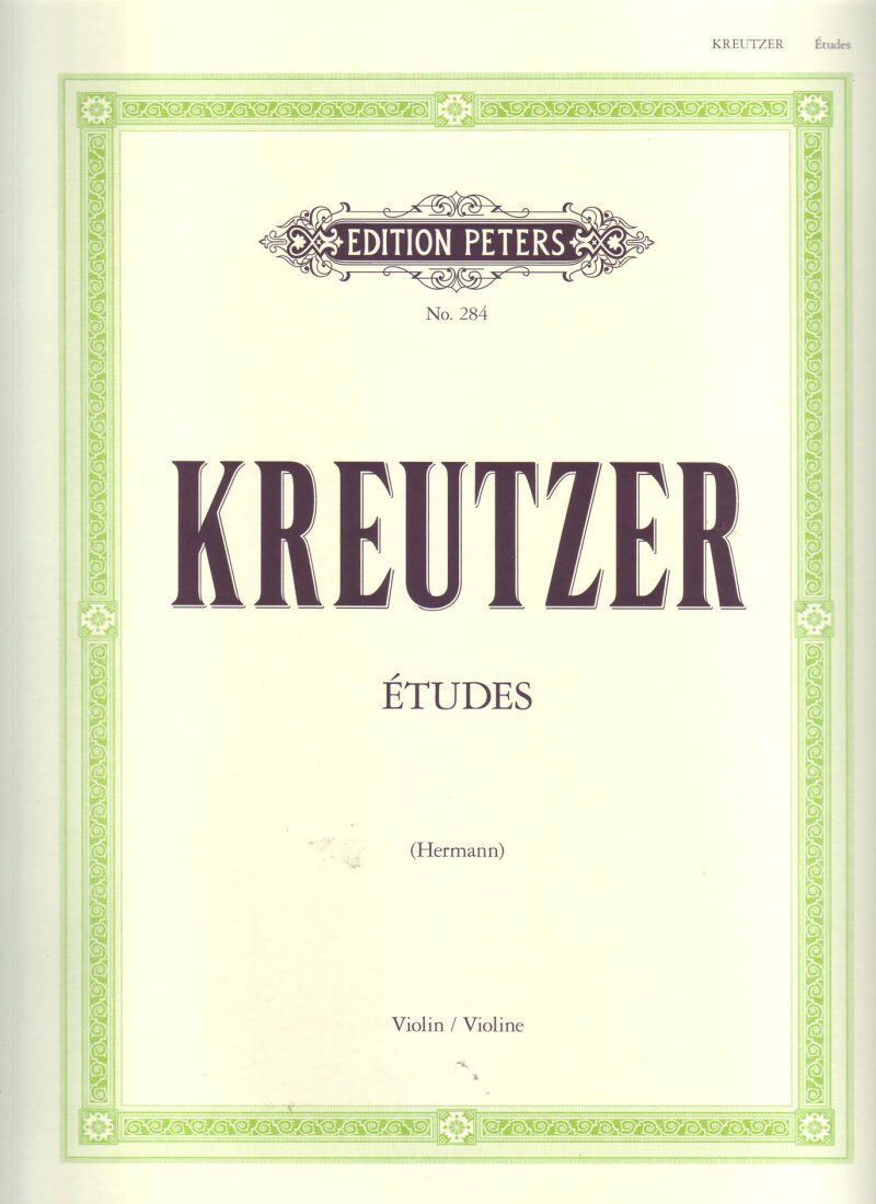 Kreutzer 42 Studies for Violin - Edition Peters