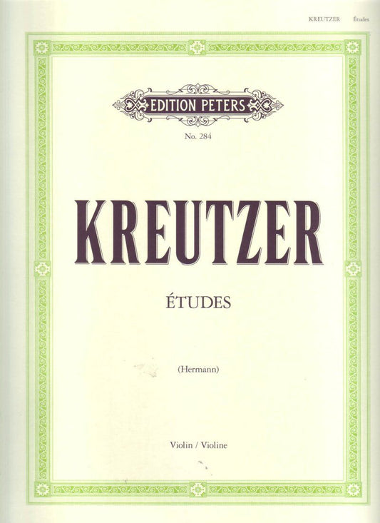 Kreutzer 42 Studies for Violin - Edition Peters
