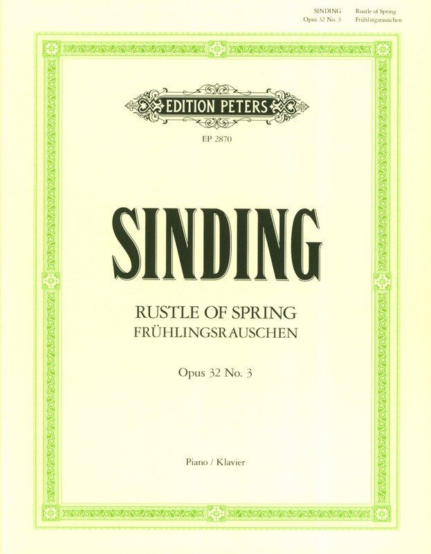 Sinding - Rustle of Spring Op. 32 No. 3 for Piano Solo, Edition Peters