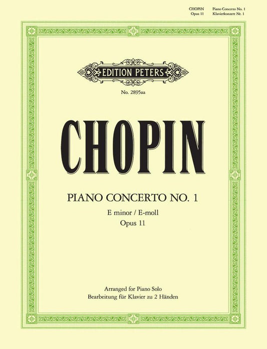 Concerto No 1 Op 11 E Min Ed Pozniak 2P 4H (Softcover Book)