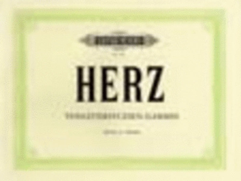 Herz - Scale And Arpeggio Exercises (Softcover Book)