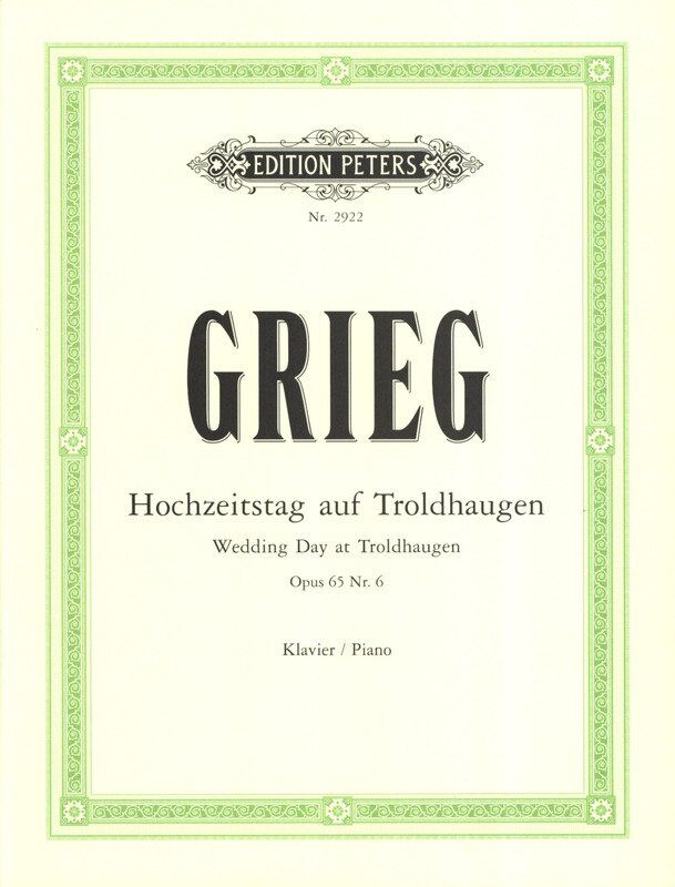 Edvard Grieg - Wedding Day at Troldhaugen Op. 65 No. 6 - Piano Solo - Edition Peters