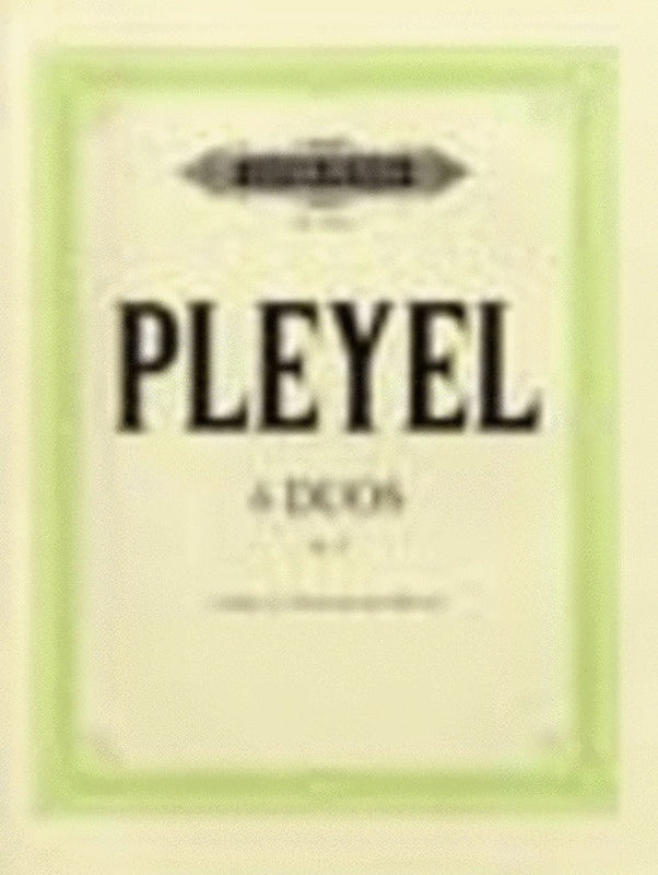 Easy Duets 6 Op 8 2Violin Piano (Softcover Book)