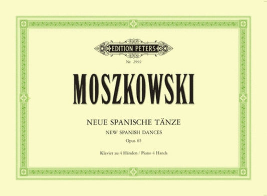 Moszkowski - New Spanish Dances Op 65 Piano Duet (Softcover Book)
