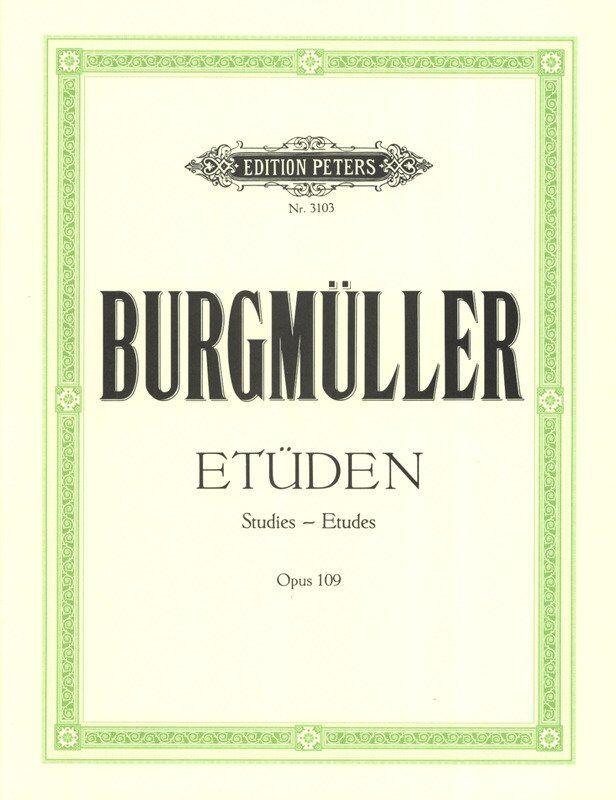 Burgmuller 18 Characteristic Studies Op. 109 for Piano Solo by Edition Peters