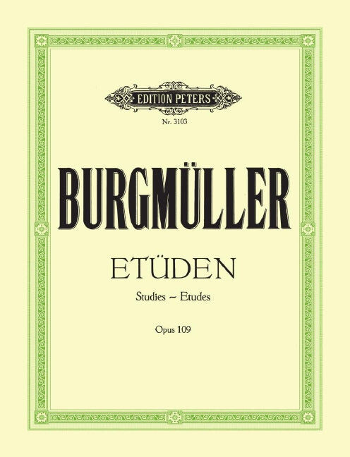 Burgmuller 18 Characteristic Studies Op109 Piano Solo Peters EP3103