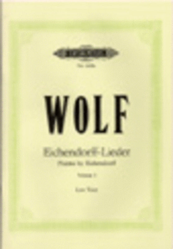 Eichendorff Lieder Book 1 Low Ger/Eng (Softcover Book)