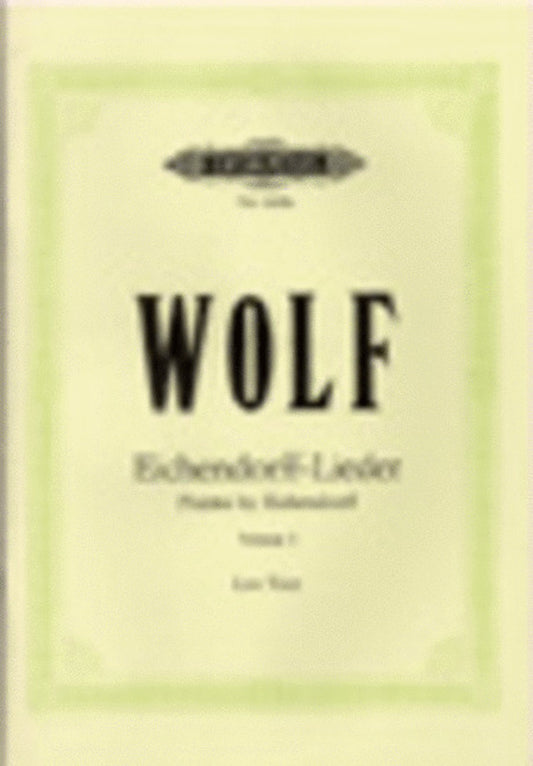 Eichendorff Lieder Book 1 Low Ger/Eng (Softcover Book)
