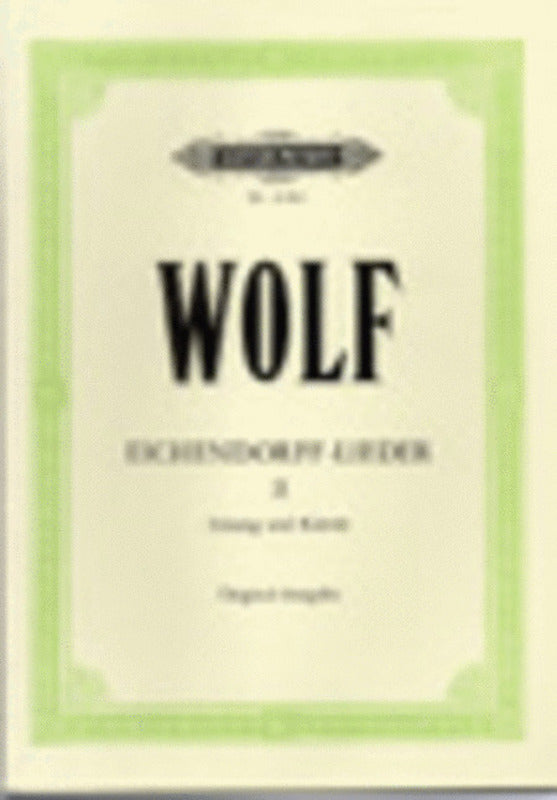 Eichendorff Lieder Book 2 High-Med Ger/Eng (Softcover Book)