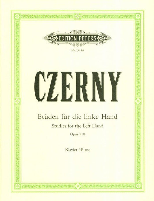 Czerny - 24 Studies for the Left Hand Op. 718, Piano Solo, Edition Peters