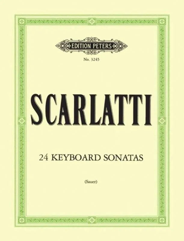Scarlatti - 24 Sonatas in Progressive Order for Piano Solo, Edition Peters, 1 Page