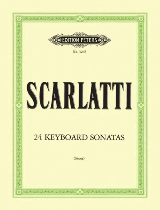 Scarlatti - 24 Sonatas in Progressive Order for Piano Solo, Edition Peters, 1 Page