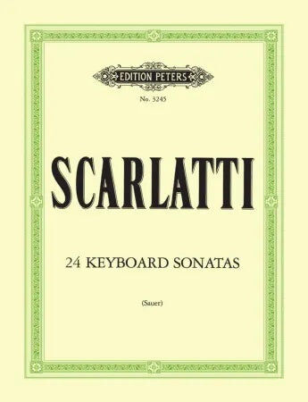 24 Sonatas in Progressive Order for Piano by Domenico Scarlatti - Peters EP3245