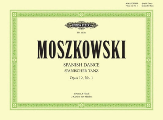Spanish Dance Op 12 No 1 2 Piano 8 Hand (Softcover Book)