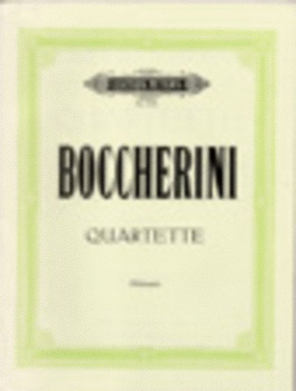 Boccherini: 9 String Quartets — String Quartet (Edition Peters)