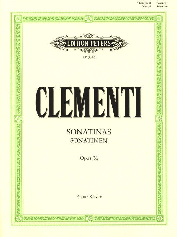 Clementi Sonatinas Op 36 Edition Ruthardt Piano Solo