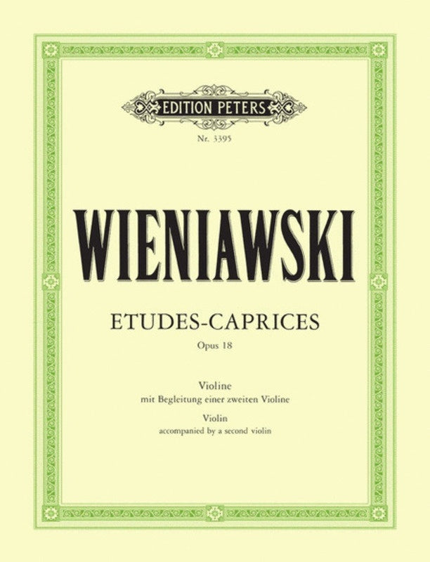 Etudes Caprices 6 Op 18 2Violin (Softcover Book)