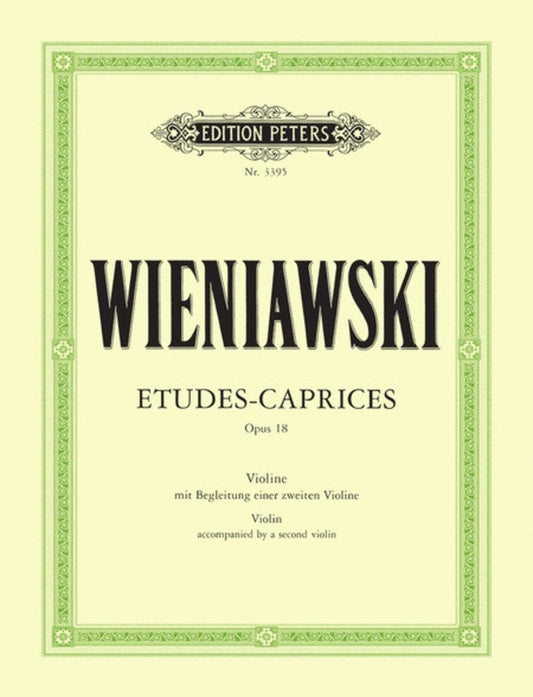 Etudes Caprices 6 Op 18 2Violin (Softcover Book)