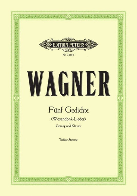 Wesendonck Lieder 5 Low Eng/Ger (Softcover Book)
