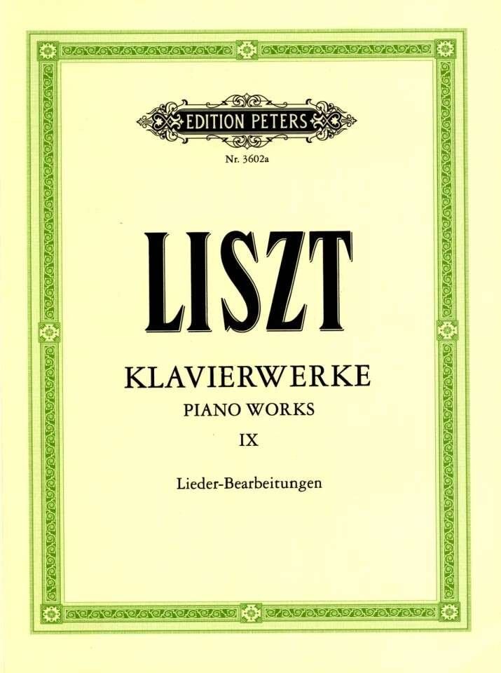 Liszt - Piano Works Vol 9 Song Transcriptions for Piano Solo, Edition Peters — view 2