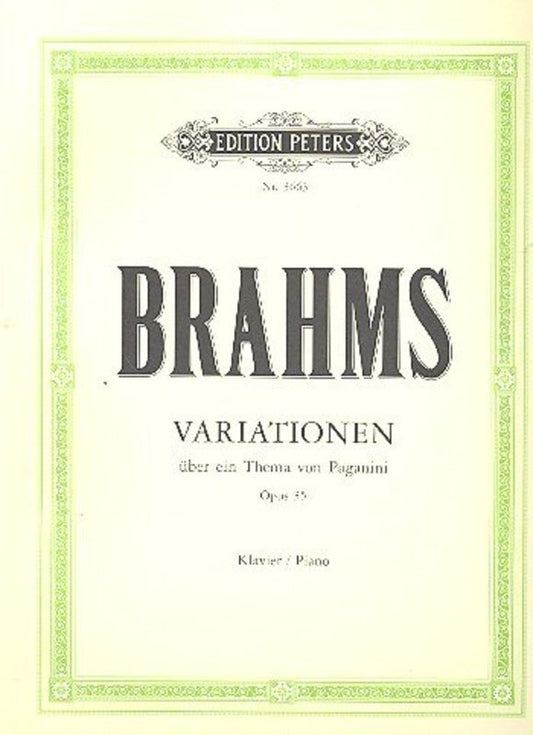 Variations On A Theme Of Paganini Op 35 Comp (Softcover Book)