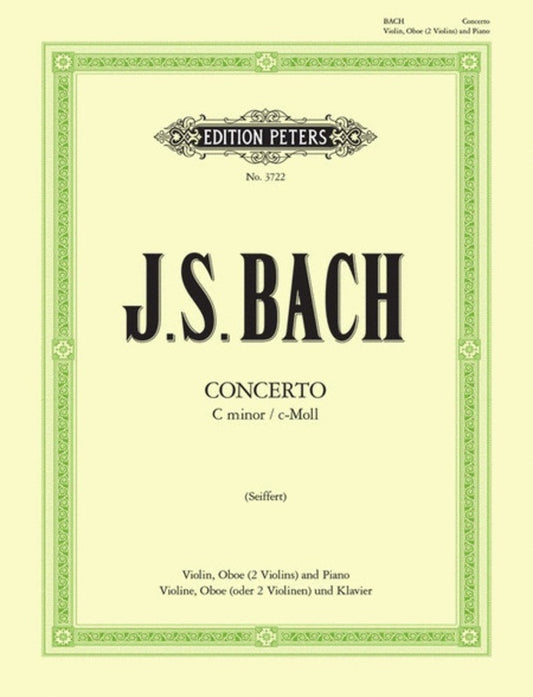 Concerto For Violin And Oboe C Min Bwv 1060 (Music Score/Parts) Book