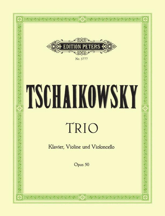 Trio A Min Op 50 Violin Vc Piano (Music Score/Parts) Book