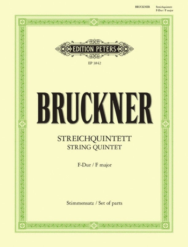 String Quintet F (Music Score/Parts) Book
