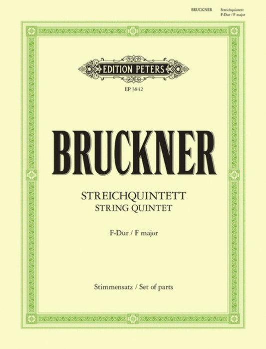 String Quintet F (Music Score/Parts) Book
