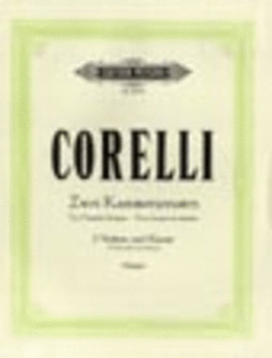 Sonatas Da Camera Op 2 No 4 Op 4 No 9 2 Violin Piano (Softcover Book)