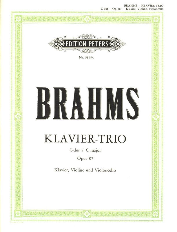 Brahms: Piano Trio No. 3 in C, Op. 87 — Piano Trio (Edition Peters)