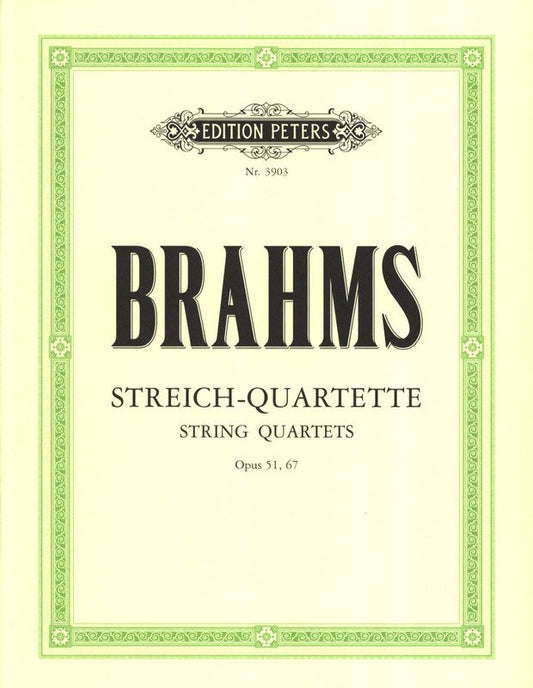 Brahms: Complete String Quartets — String Quartet (Edition Peters)