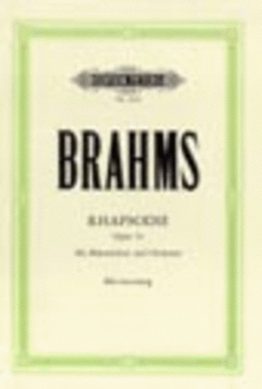 Rhapsody Op 53 Alto Ger (Softcover Book)