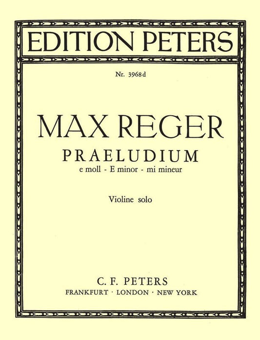 Praeludium E Min Violin Piano (Softcover Book)