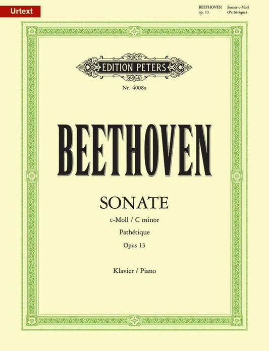 Beethoven Sonata in C Minor Op. 13 Pathetique Urtext Edition for Piano Solo