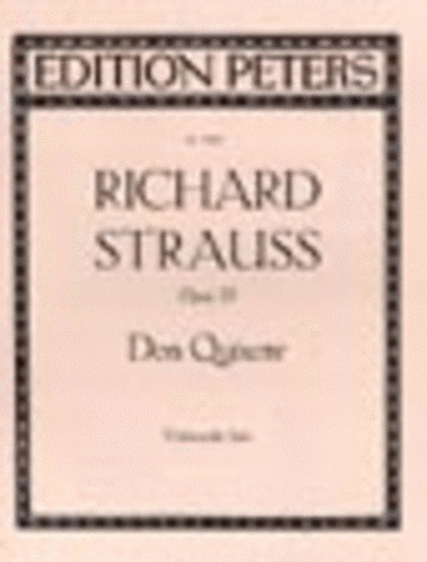 Don Quixote Op 35 Solo Cello Part (Softcover Book)