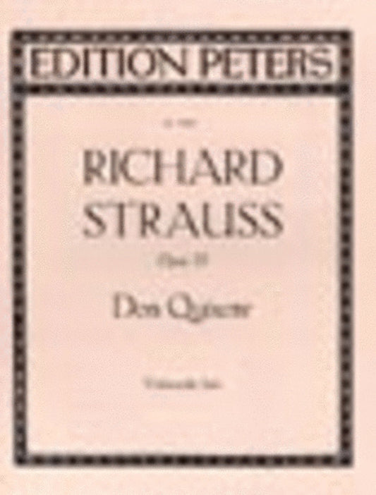 Don Quixote Op 35 Solo Cello Part (Softcover Book)