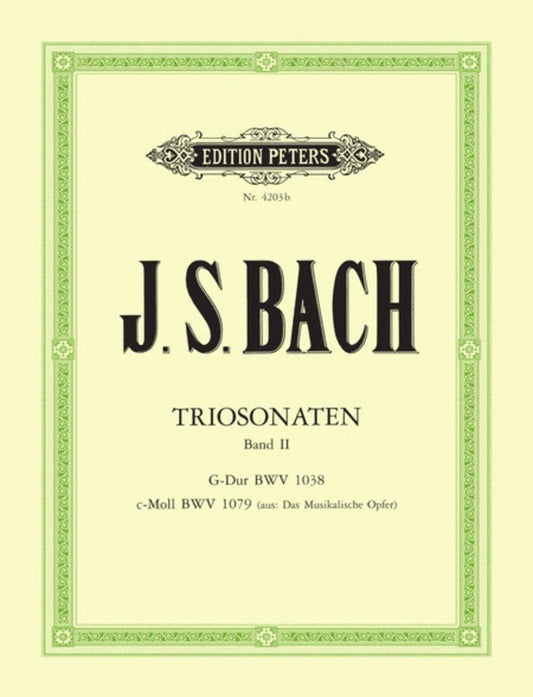 Trio Sonatas Book 2 Bwv 1038 1079 Flute/Violin/Piano (Music Score/Parts) Book